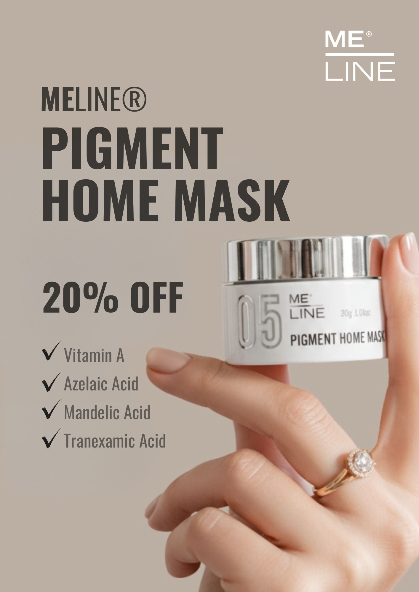 KAMPANJE - 05 Meline Pigment Home Mask 30 g - 20%