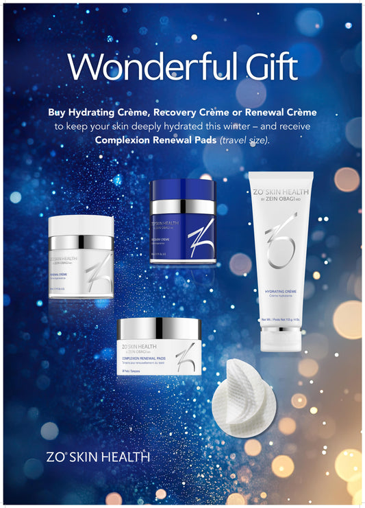 Kampanje - Hydrating Crème, få med 30 stk Complexion Renewal Pads